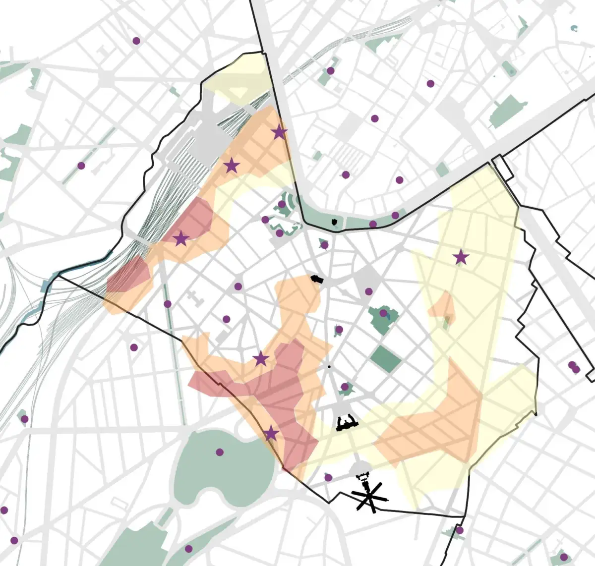 Carte sur les Carence et Opportunités de Jeu et Sport a Saint Gilles