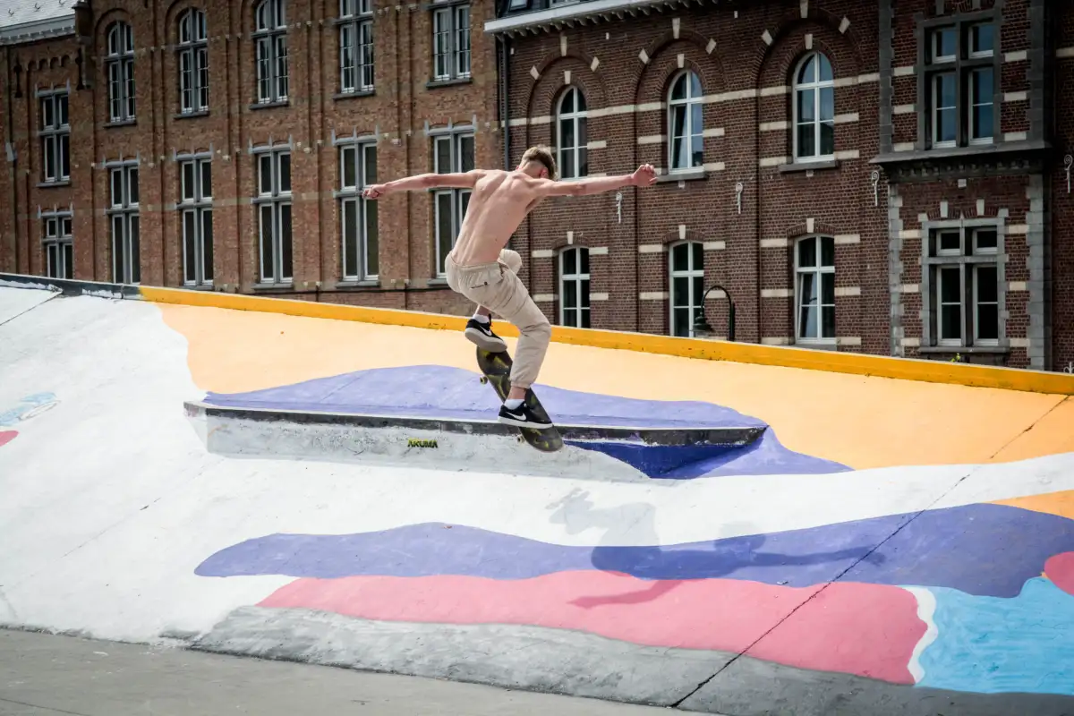 Skateboard au square des Ursulines