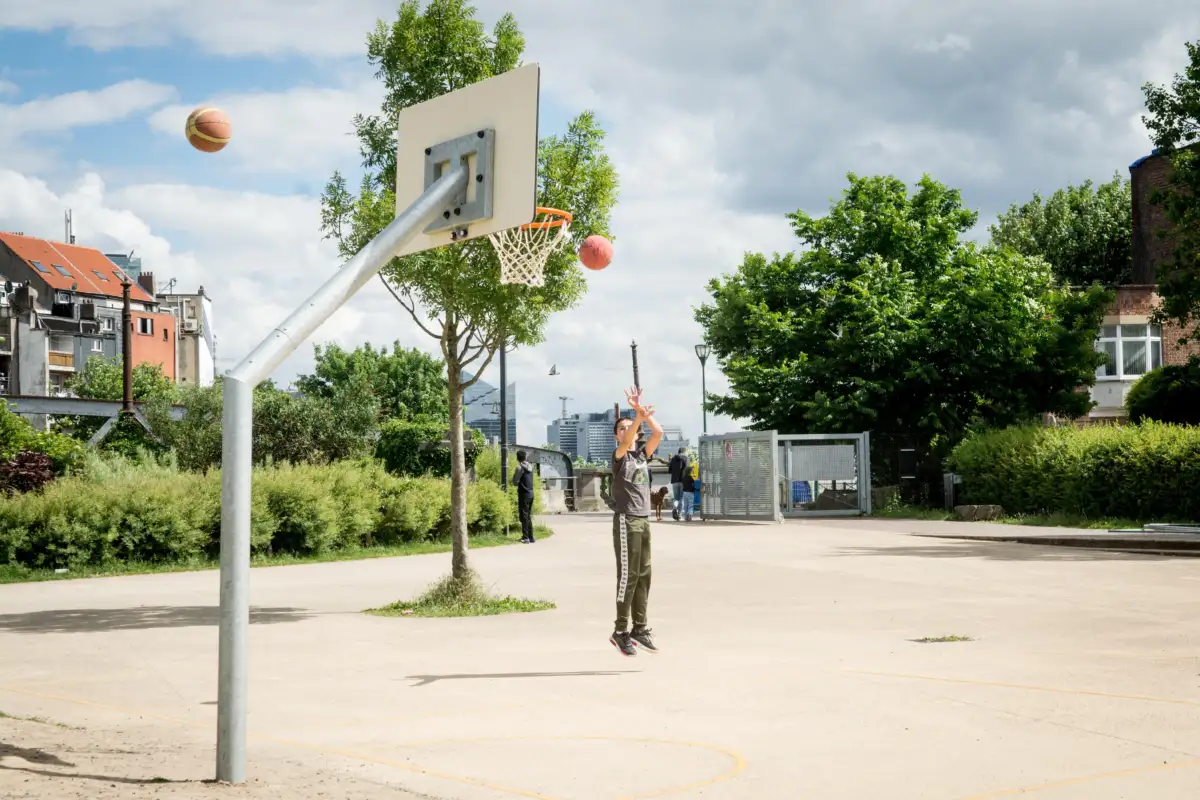 Street basket au parc de la Ligne 28