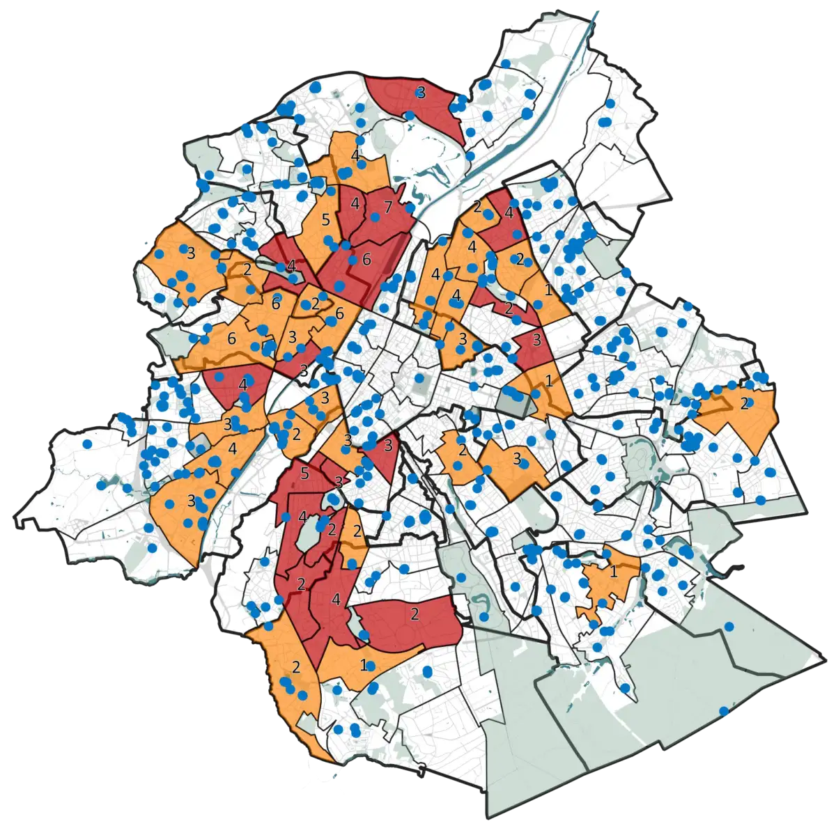 Carte stratégique pour le développement du maillage jeu en 2012