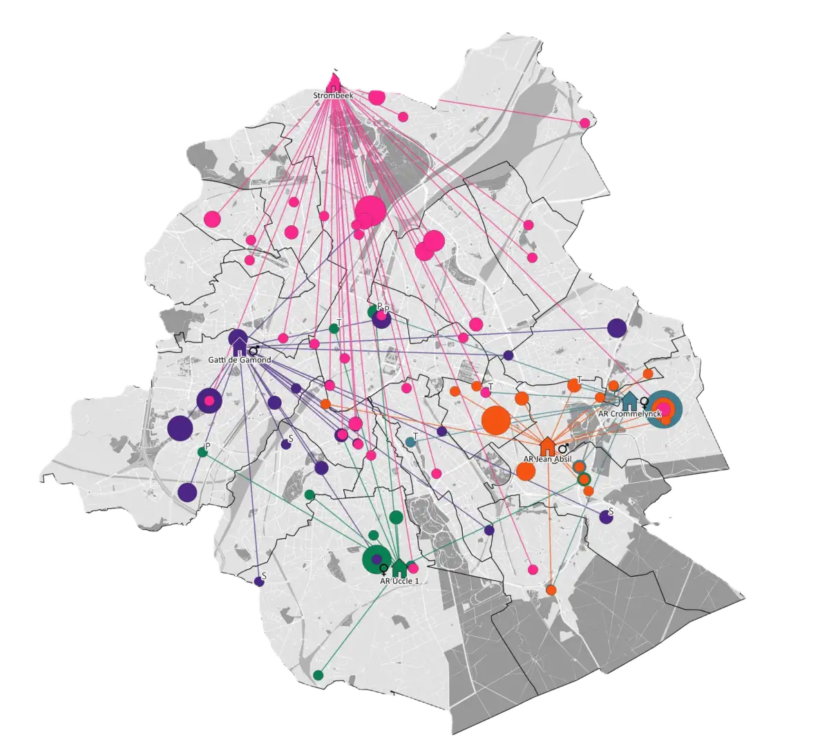 Répartition des internes secondaire